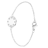 Stainless steel armband met hanger disc