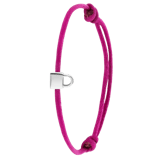 Kordelarmband, Edelstahl, Satin, Schloss