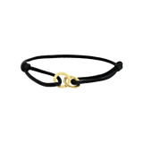Stainless steel goldplated koordarmband voor dames