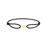 Stainless steel goldplated koordarmband voor dames