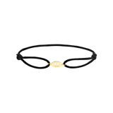 Stainless steel goldplated koordarmband voor dames