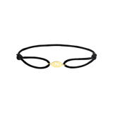 Stainless steel goldplated koordarmband voor dames