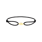 Stainless steel goldplated koordarmband voor dames