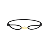 Stainless steel goldplated koordarmband voor dames