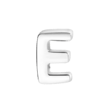 Gerecycled stainless steel charm letter