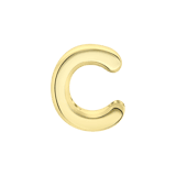 Anhänger, Edelstahl, vergoldet, Buchstabe