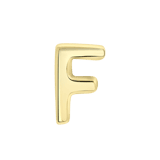 Stainless steel goldplated letterhanger voor dames