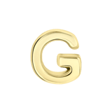 Anhänger, Edelstahl, vergoldet, Buchstabe