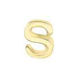 Anhänger, Edelstahl, vergoldet, Buchstabe