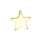 Anhänger, Edelstahl, vergoldet, Stern