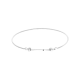 Gerecycleerd stainless steel armband bangle voor bedels