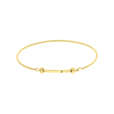 Gerecycleerd stainless steel goldplated armband bangle voor bedels