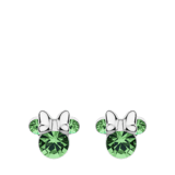 Disney Minnie Ohrringe, 925 Silber, Geburtssteine