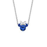 Zilveren Disney ketting geboortesteen