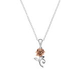 Disney zilveren Belle & het Beest ketting