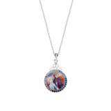 Zilveren Disney Frozen ketting kristal