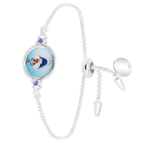 Zilveren Disney Frozen sliderarmband kristal