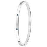 Bangle-Armreif, Edelstahl, Geburtssteine