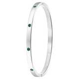 Bangle-Armreif, Edelstahl, Geburtssteine