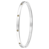 Bangle-Armreif, Edelstahl, Geburtssteine