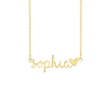 Stainless steel goldplated naamketting