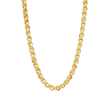 Stainless steel goldplated herenschakelketting
