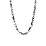 Gerecycled stainless steel herenketting schakel antique finish