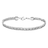 Herrenarmband, Edelstahl, Gourmet-Kettenglied