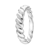 Zilveren ring twisted