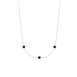 Zilveren goldplated ketting met hanger met zirkonia voor dames