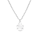 Zilveren ketting met hanger engel