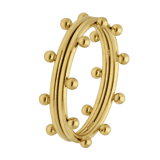 Stainless steel goldplated ring voor dames