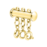 Stalen goldplated multistuk voor 3 kettingen