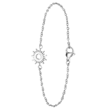 Stainless steel armband met zon