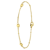 Armband, Edelstahl, vergoldet, Münzen