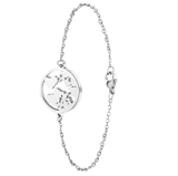 Armband, Edelstahl, Globus