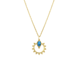 Stainless steel goldplated ketting met hanger voor dames