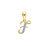 Alphabet-Anhänger, 585 Gelbgold, mit Diamant 0,03 kt