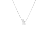 Stainless steel ketting met hanger letter