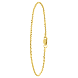 Zilveren goldplated schakelarmband voor dames