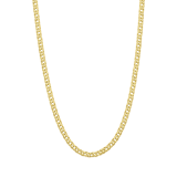 Zilveren goldplated ketting