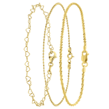Zilveren goldplated sieradenset hart voor dames