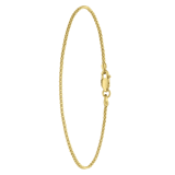 Zilveren goldplated fantasiearmband voor dames
