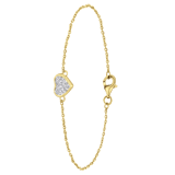 Zilveren goldplated armband hart voor dames