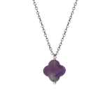 LuLu Jewels stainless steel ketting met amethist voor dames