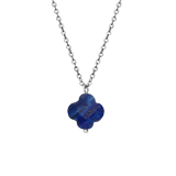 Halskette aus Edelstahl mit Lapis-Lazuli-Anhänger