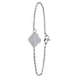 Stainless steel armband met maansteen