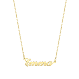 Stainless steel naamketting gold Julia small