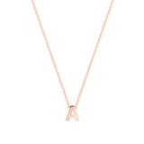 9 karaat rose ketting met letter hanger