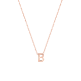 9 karaat rose ketting met letter hanger